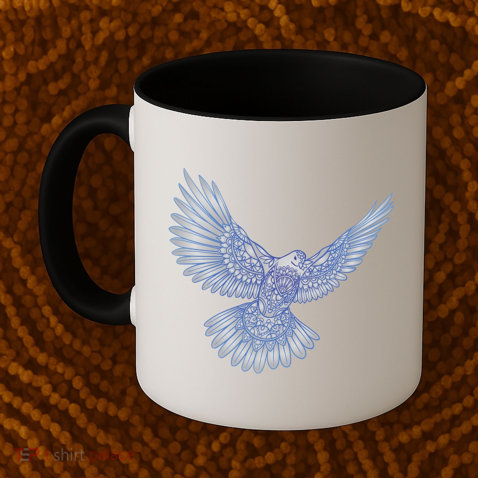 Dove Blue Porcelain Coffee Mug