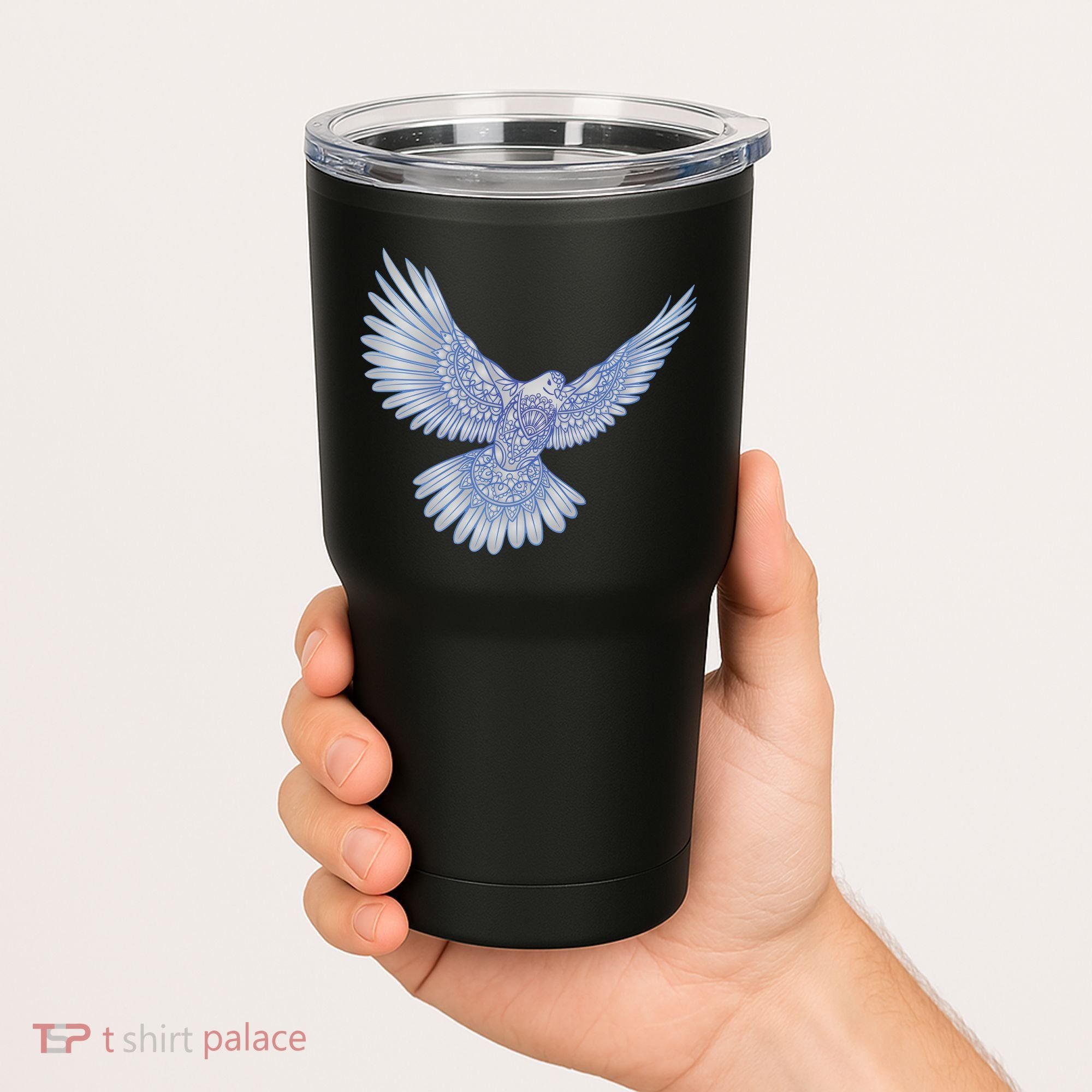 Dove Blue Porcelain Tumbler