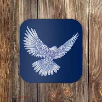 Dove Blue Porcelain Coaster