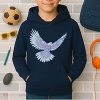 Dove Blue Porcelain Kids Hoodie thumb 2