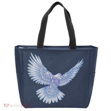 Dove Blue Porcelain Tote Bag