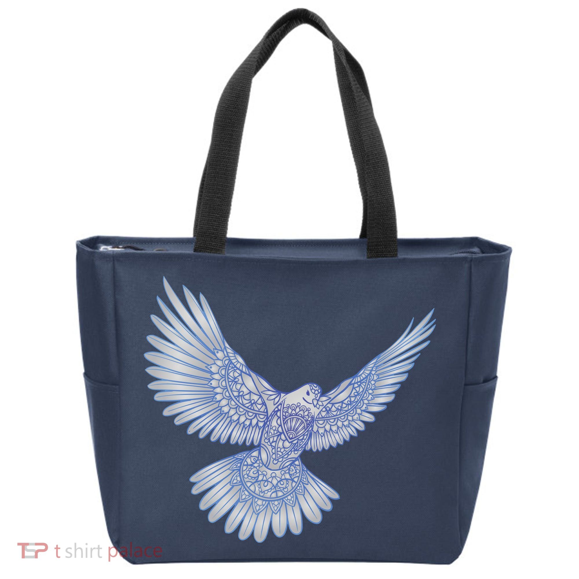 Dove Blue Porcelain Tote Bag