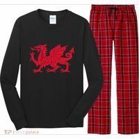 Dragon Of Wales Flag Cool Welsh Cymru Flags Long Sleeve Pajama Set thumb 0