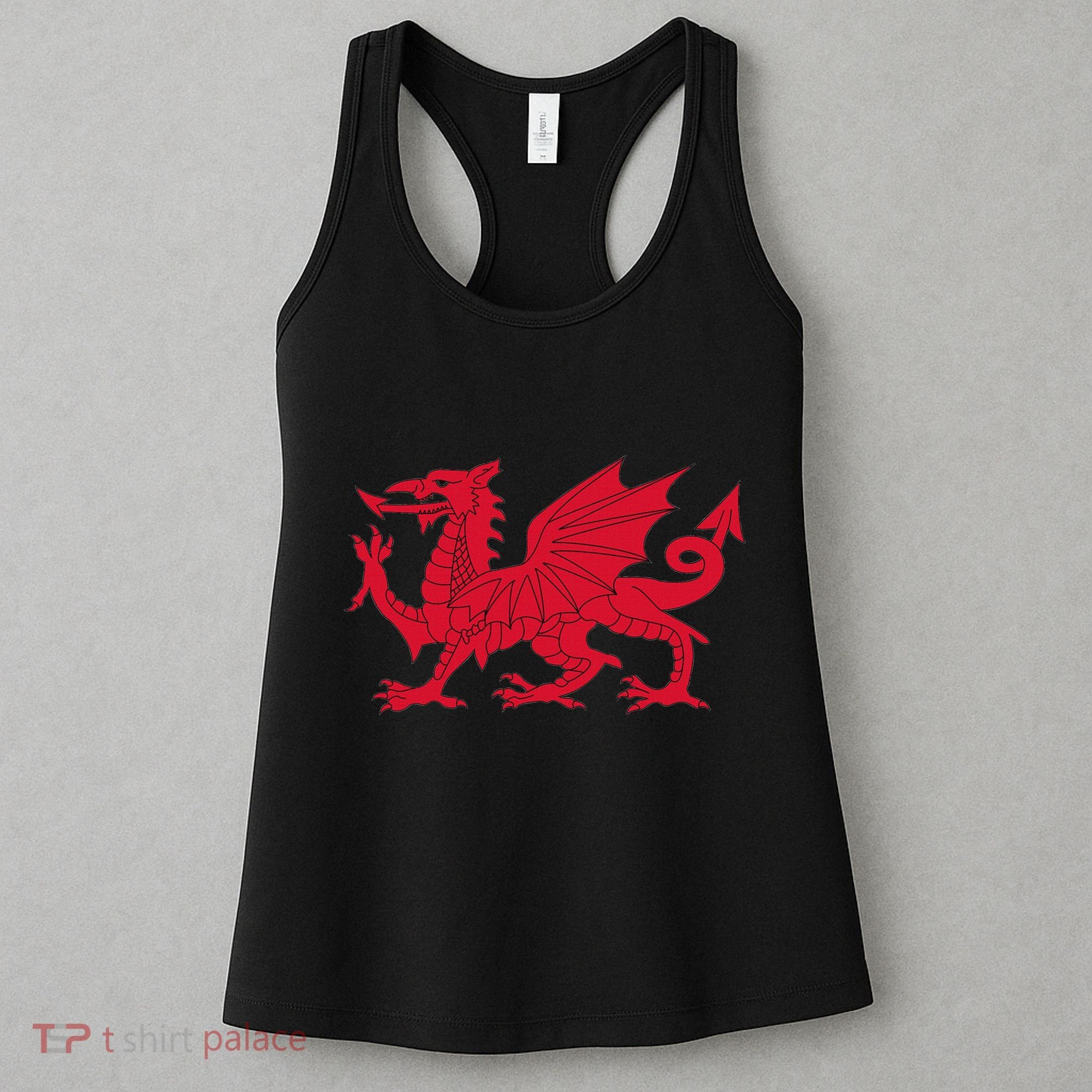 Dragon Of Wales Flag Cool Welsh Cymru Flags Women's Tank Top