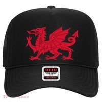 Dragon Of Wales Flag Cool Welsh Cymru Flags Hat thumb 0