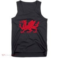 Dragon Of Wales Flag Cool Welsh Cymru Flags Tank Top thumb 0