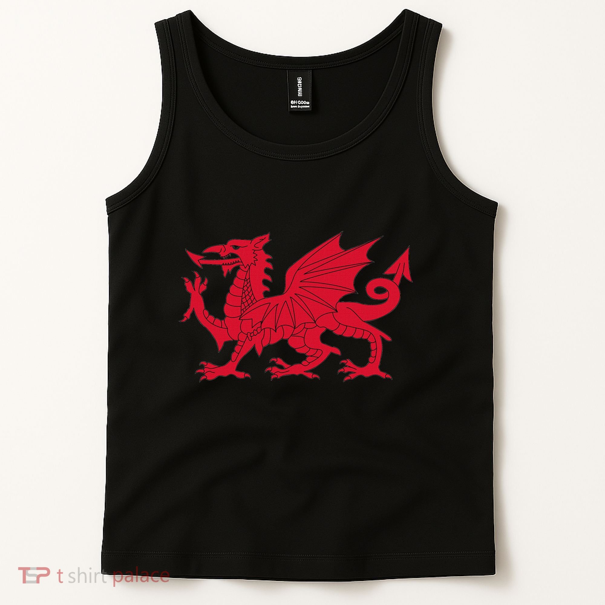 Dragon Of Wales Flag Cool Welsh Cymru Flags Tank Top