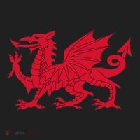 Dragon Of Wales Flag Cool Welsh Cymru Flags Golf Towel thumb 3