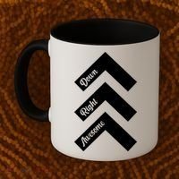 Down Right Awesome Arrow Down Syndrome Awareness Coffee Mug thumb 2