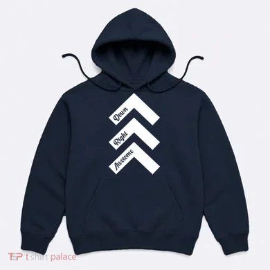 Down Right Awesome Arrow Down Syndrome Awareness Hoodie