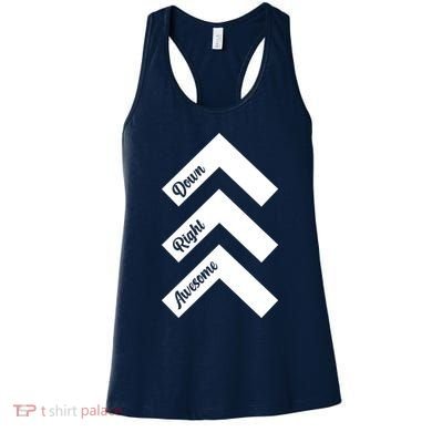 Down Right Awesome Arrow Down Syndrome Awareness Women's Tank Top