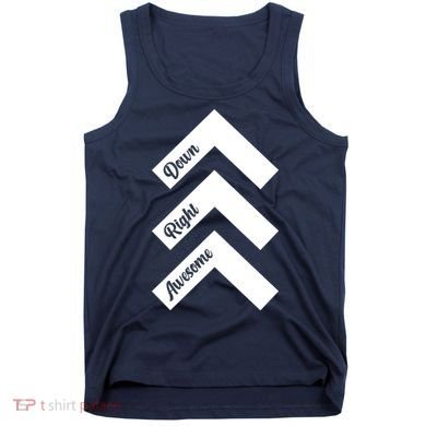 Down Right Awesome Arrow Down Syndrome Awareness Tank Top
