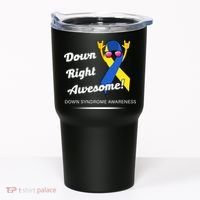 Down Right Awesome Down Syndrome Tumbler thumb 0