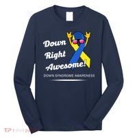 Down Right Awesome Down Syndrome Long Sleeve Shirt thumb 0