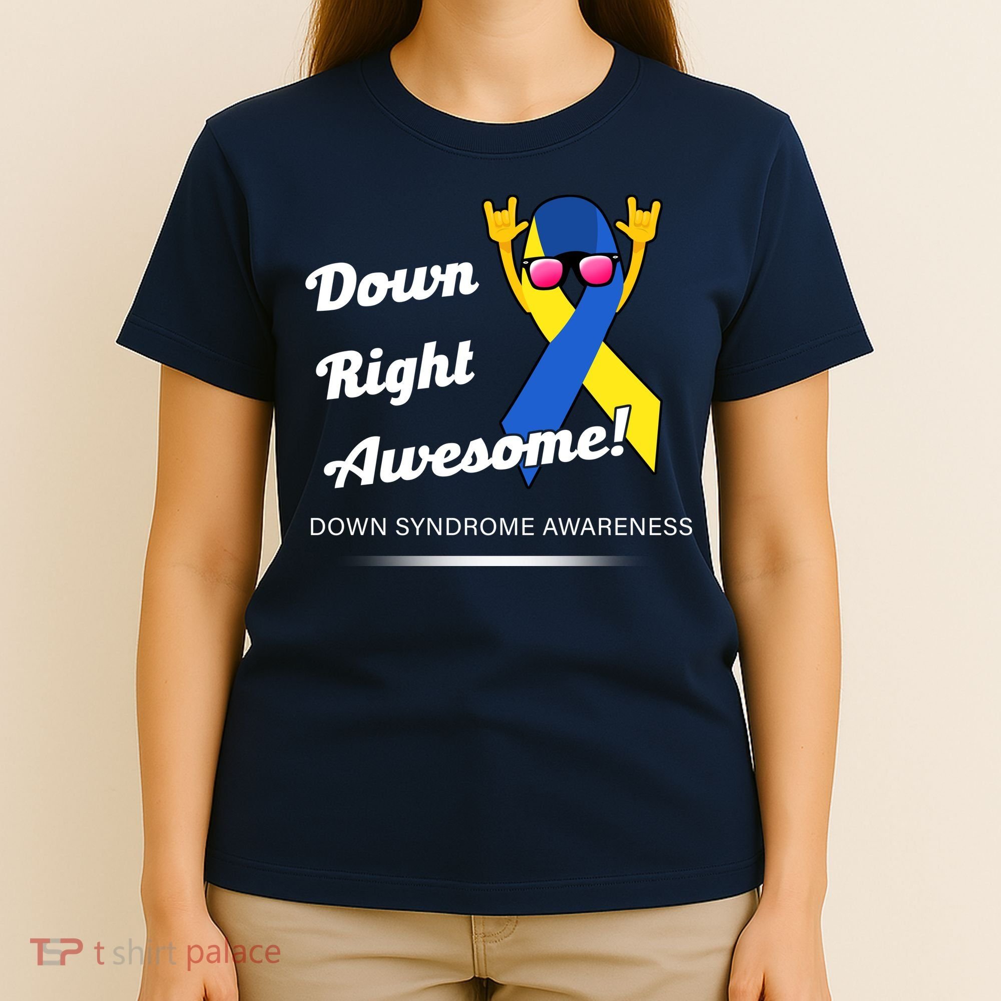 Down Right Awesome Down Syndrome T-Shirt