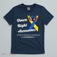 Down Right Awesome Down Syndrome T-Shirt thumb 5