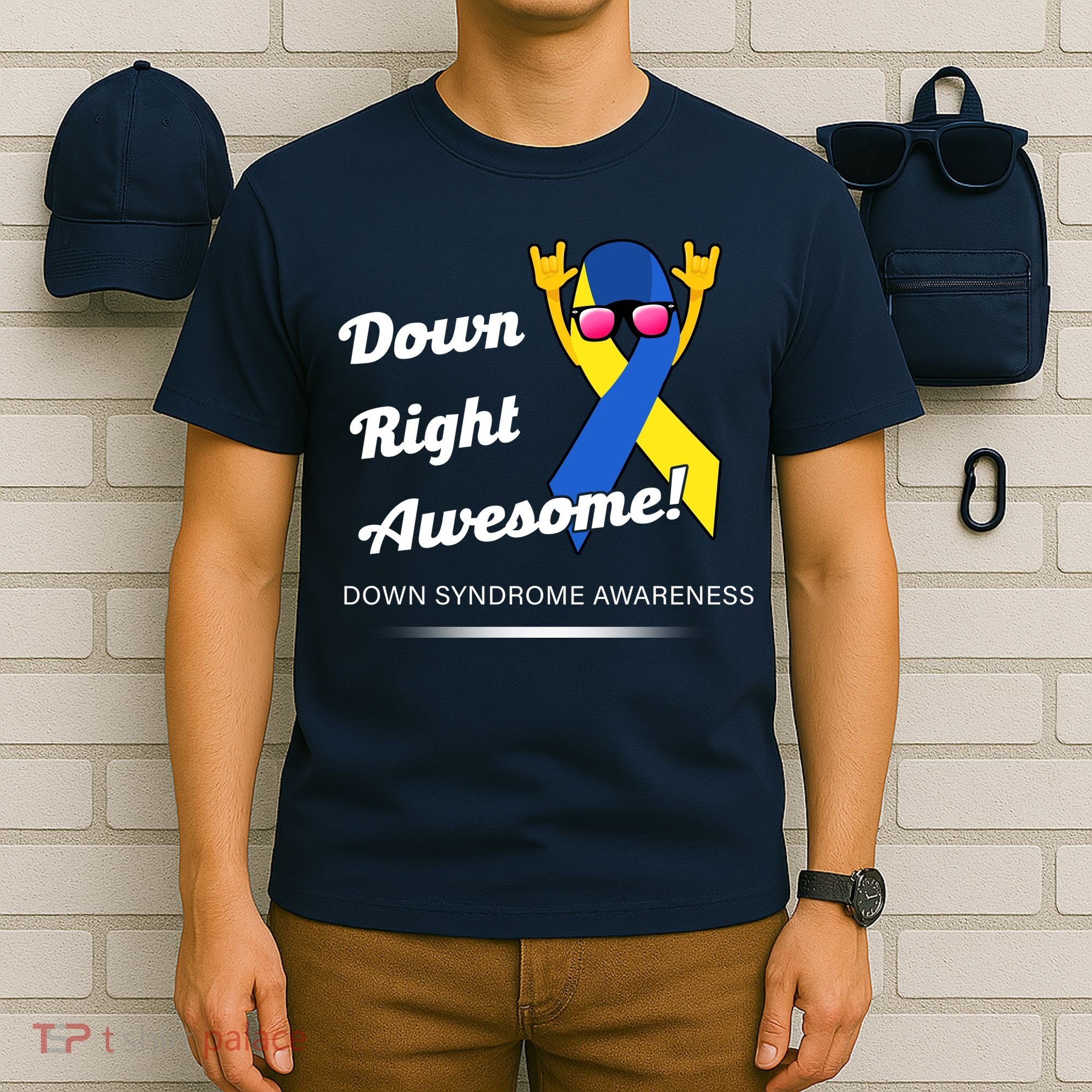 Down Right Awesome Down Syndrome T-Shirt