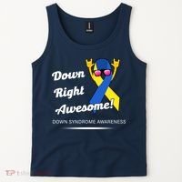 Down Right Awesome Down Syndrome Tank Top thumb 2