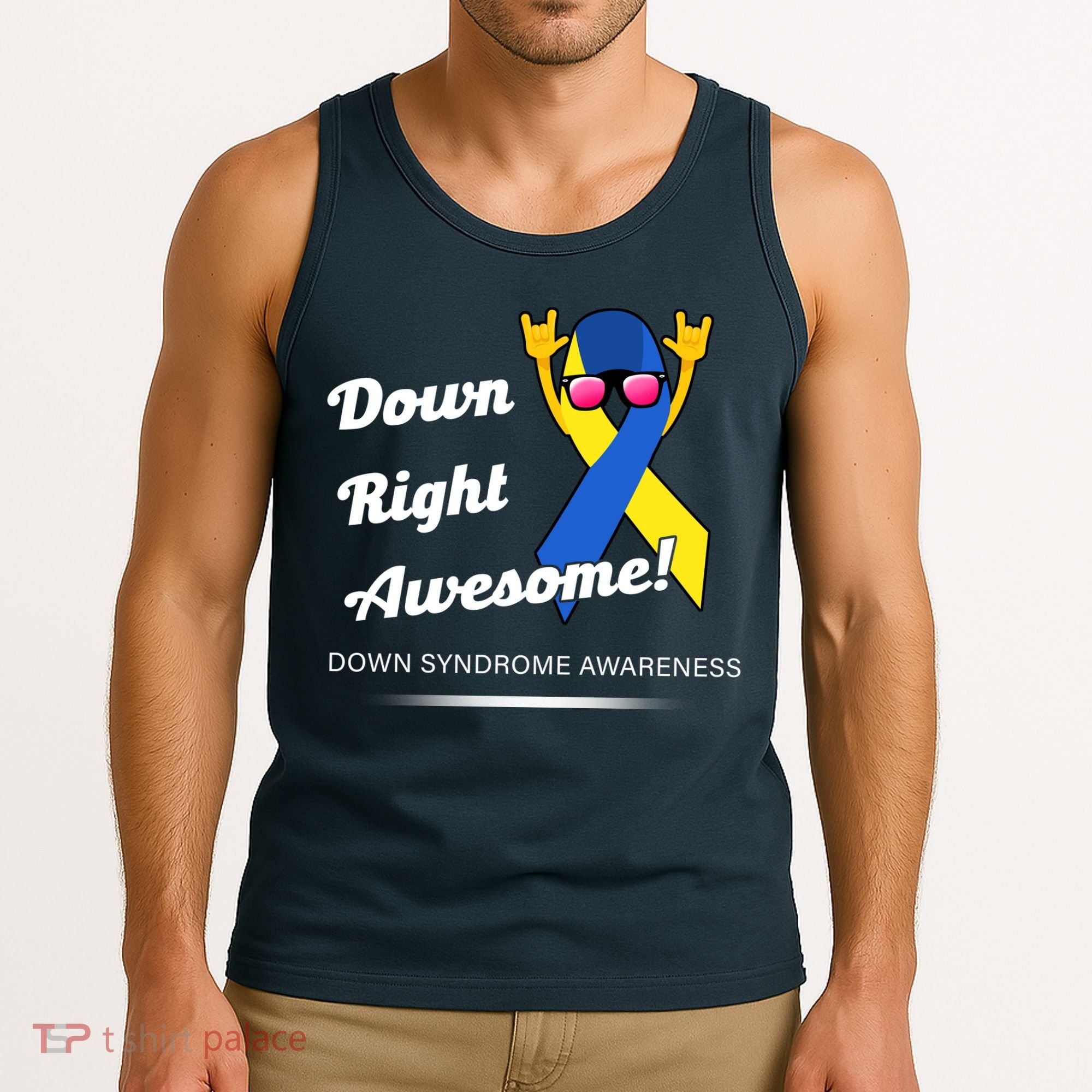 Down Right Awesome Down Syndrome Tank Top