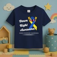 Down Right Awesome Down Syndrome Toddler T-Shirt thumb 3