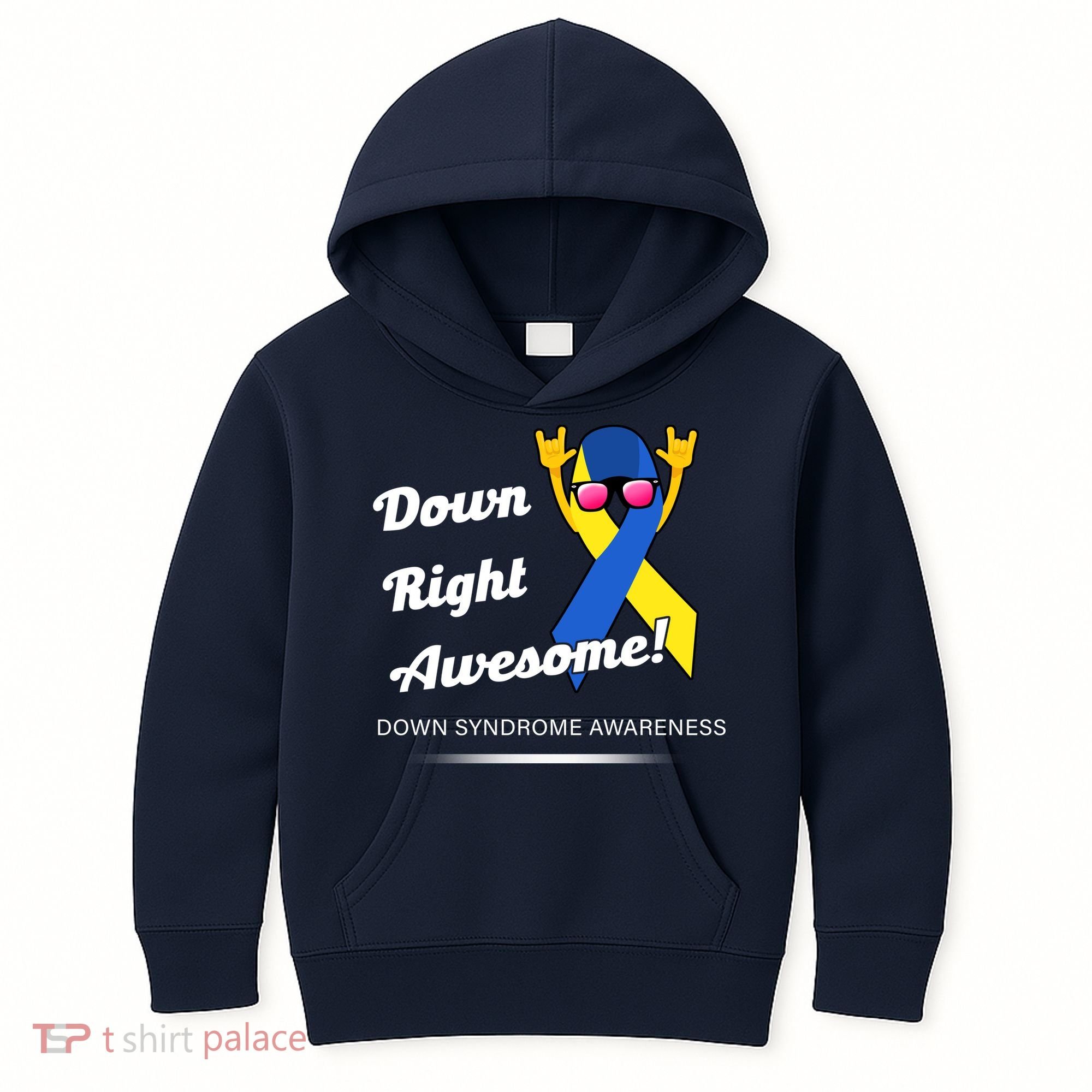 Down Right Awesome Down Syndrome Kids Hoodie