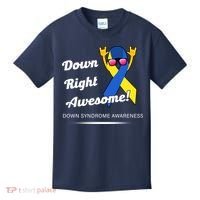Down Right Awesome Down Syndrome Kids T-Shirt thumb 0
