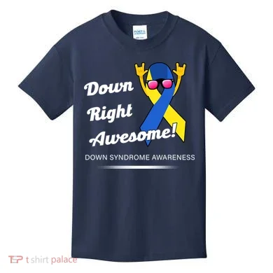 Down Right Awesome Down Syndrome Kids T-Shirt