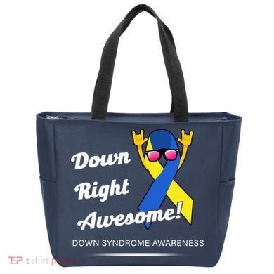 Down Right Awesome Down Syndrome Tote Bag