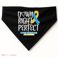 Down Right Perfect - Down Syndrome Awareness USA-Made Doggie Bandana thumb 0
