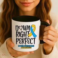 Down Right Perfect - Down Syndrome Awareness Coffee Mug thumb 3