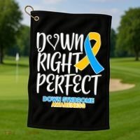 Down Right Perfect - Down Syndrome Awareness Golf Towel thumb 1