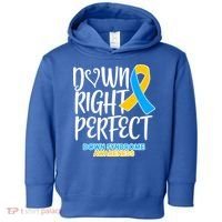 Down Right Perfect - Down Syndrome Awareness Toddler Hoodie thumb 0