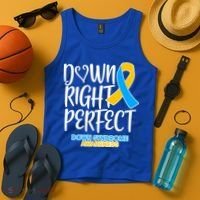 Down Right Perfect - Down Syndrome Awareness Tank Top thumb 4