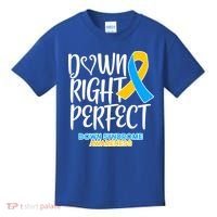 Down Right Perfect - Down Syndrome Awareness Kids T-Shirt thumb 0