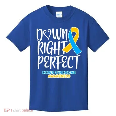 Down Right Perfect - Down Syndrome Awareness Kids T-Shirt