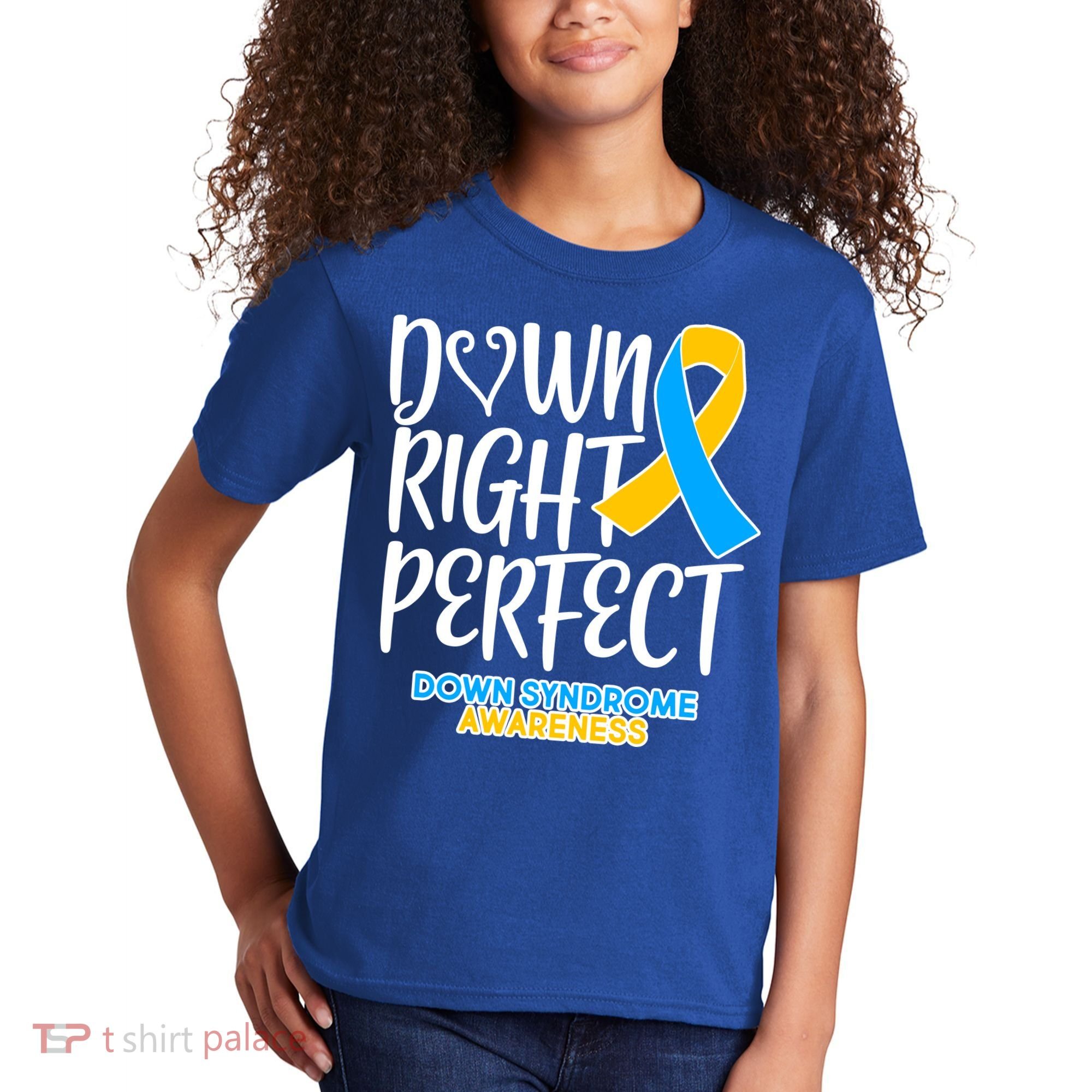Down Right Perfect - Down Syndrome Awareness Kids T-Shirt