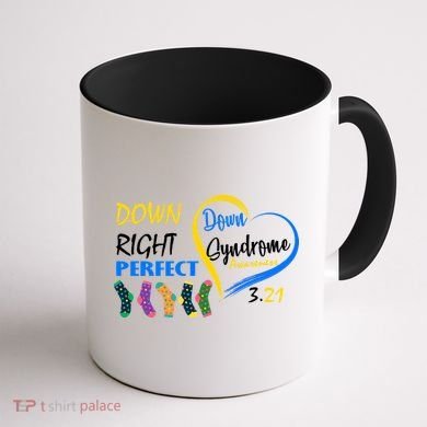 Down Right Perfect Down Syndrome Coffee Mug back