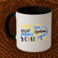 Down Right Perfect Down Syndrome Coffee Mug thumb 2
