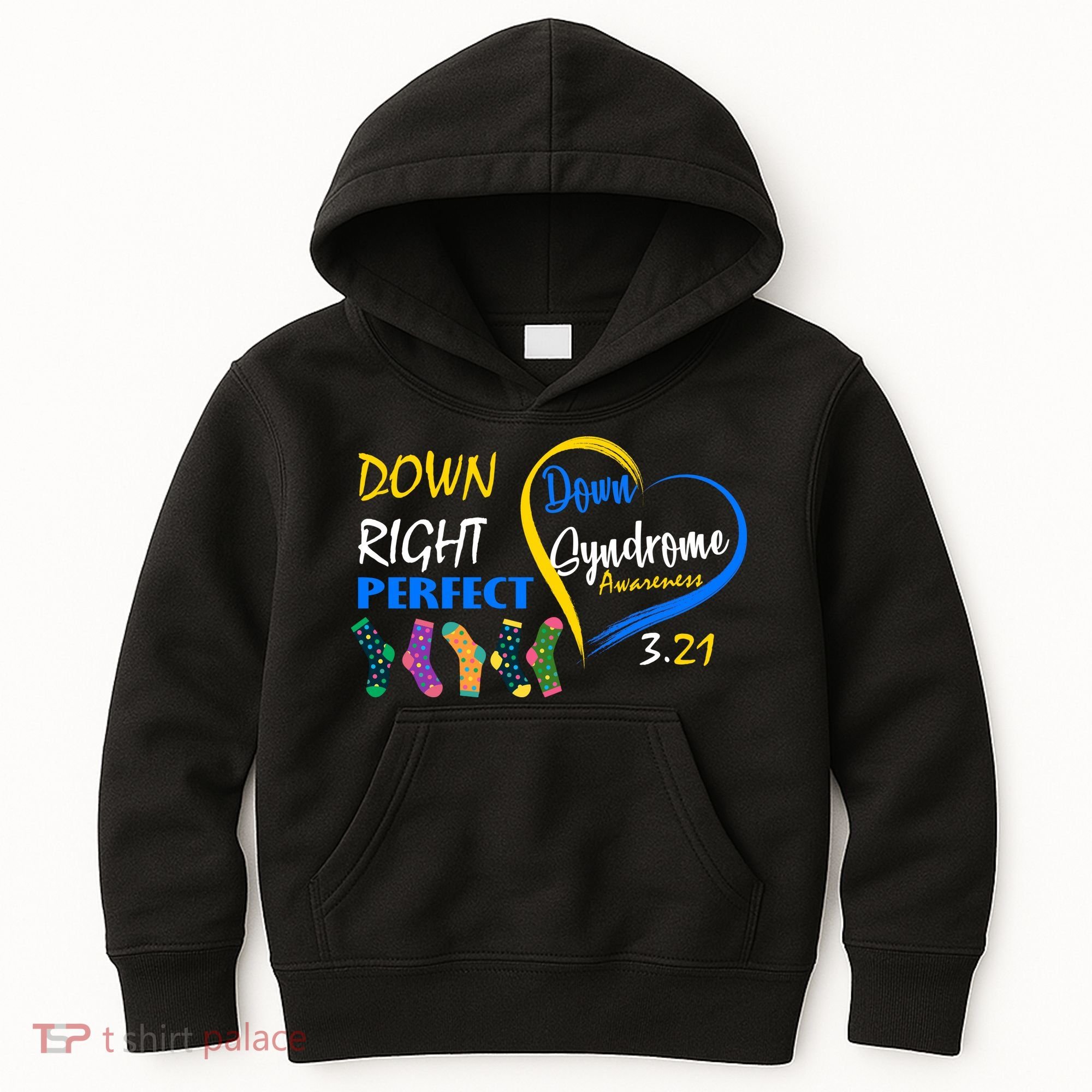 Down Right Perfect Down Syndrome Kids Hoodie