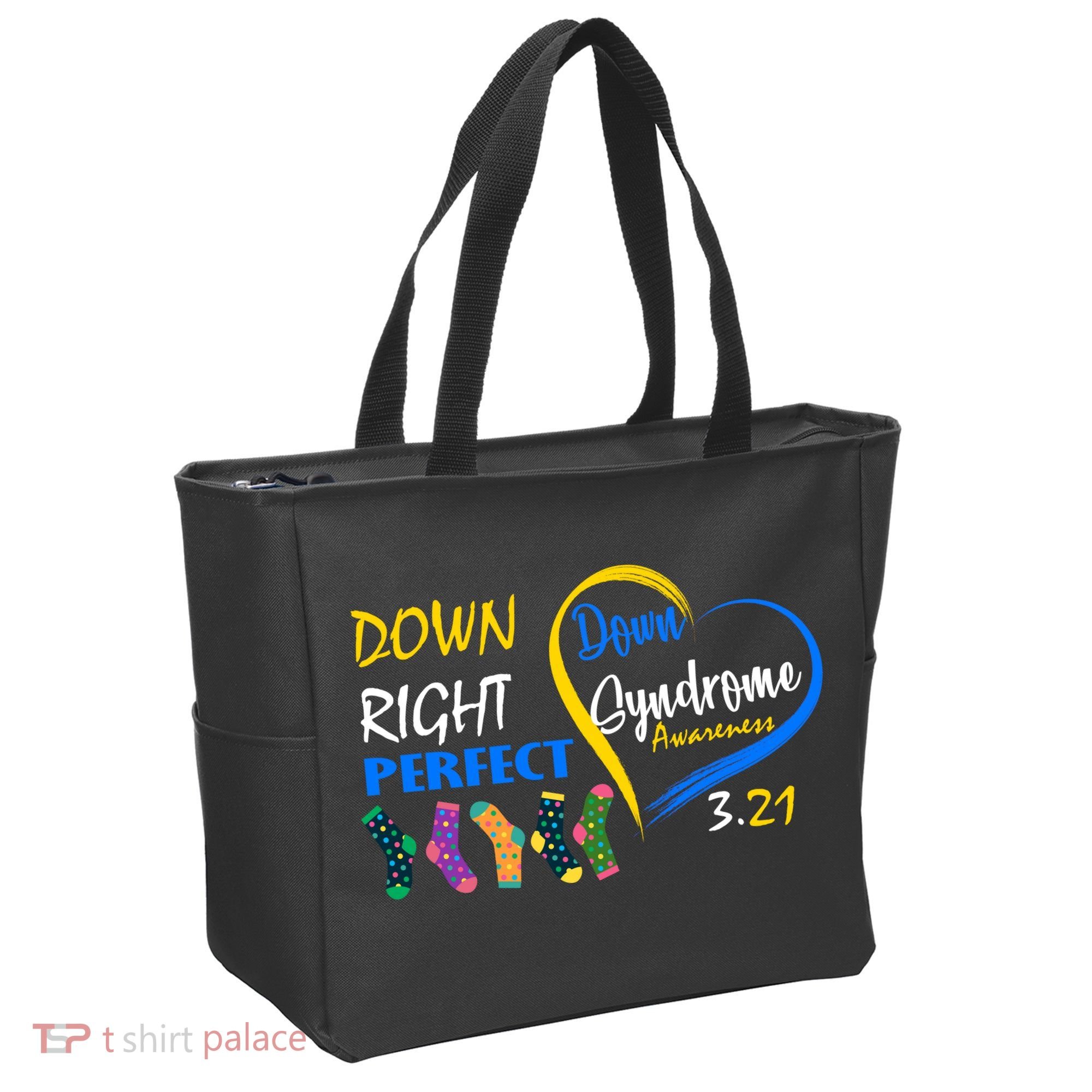 Down Right Perfect Down Syndrome Tote Bag