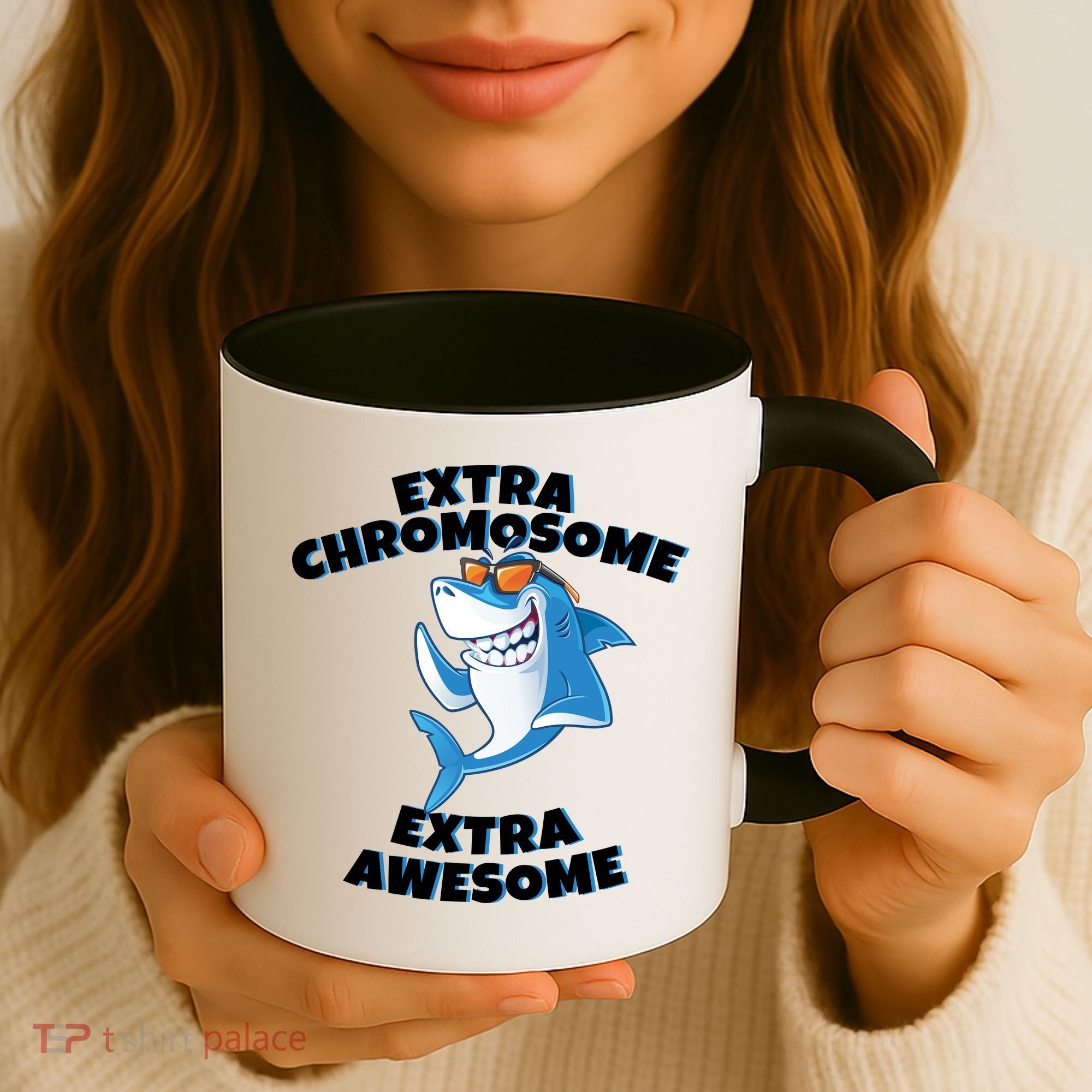 Down Syndrome - Extra Chromosome Shark Coffee Mug