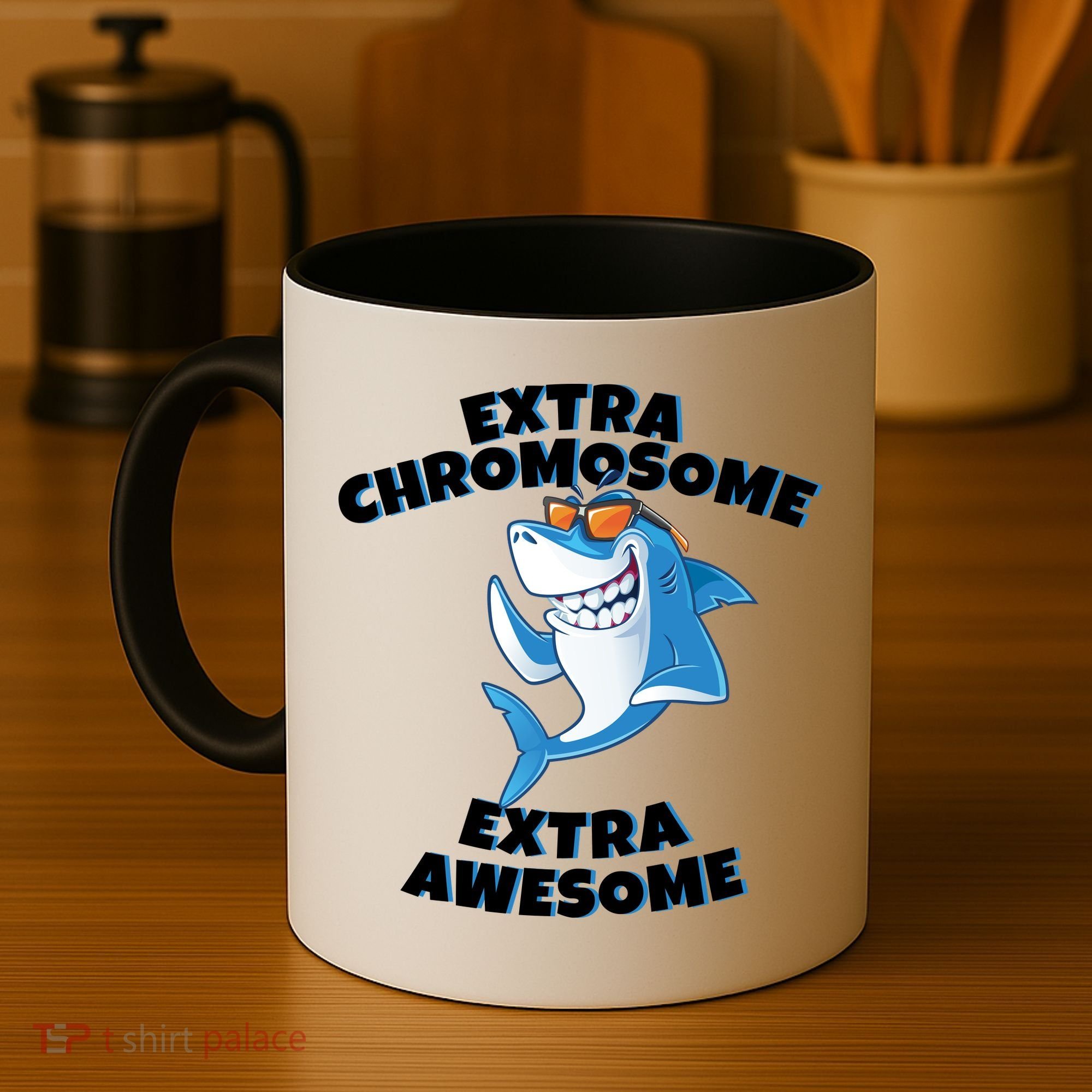 Down Syndrome - Extra Chromosome Shark Coffee Mug
