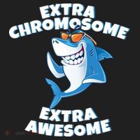Down Syndrome - Extra Chromosome Shark Tumbler thumb 3