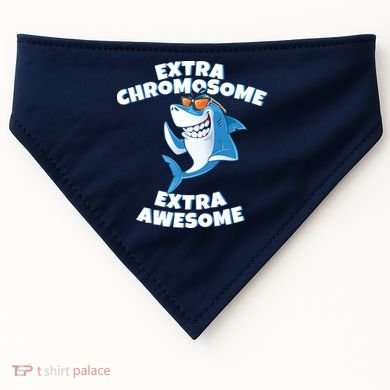 Down Syndrome - Extra Chromosome Shark USA-Made Doggie Bandana