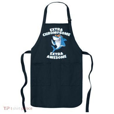 Down Syndrome - Extra Chromosome Shark Apron