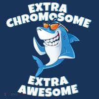 Down Syndrome - Extra Chromosome Shark Bucket Hat thumb 4