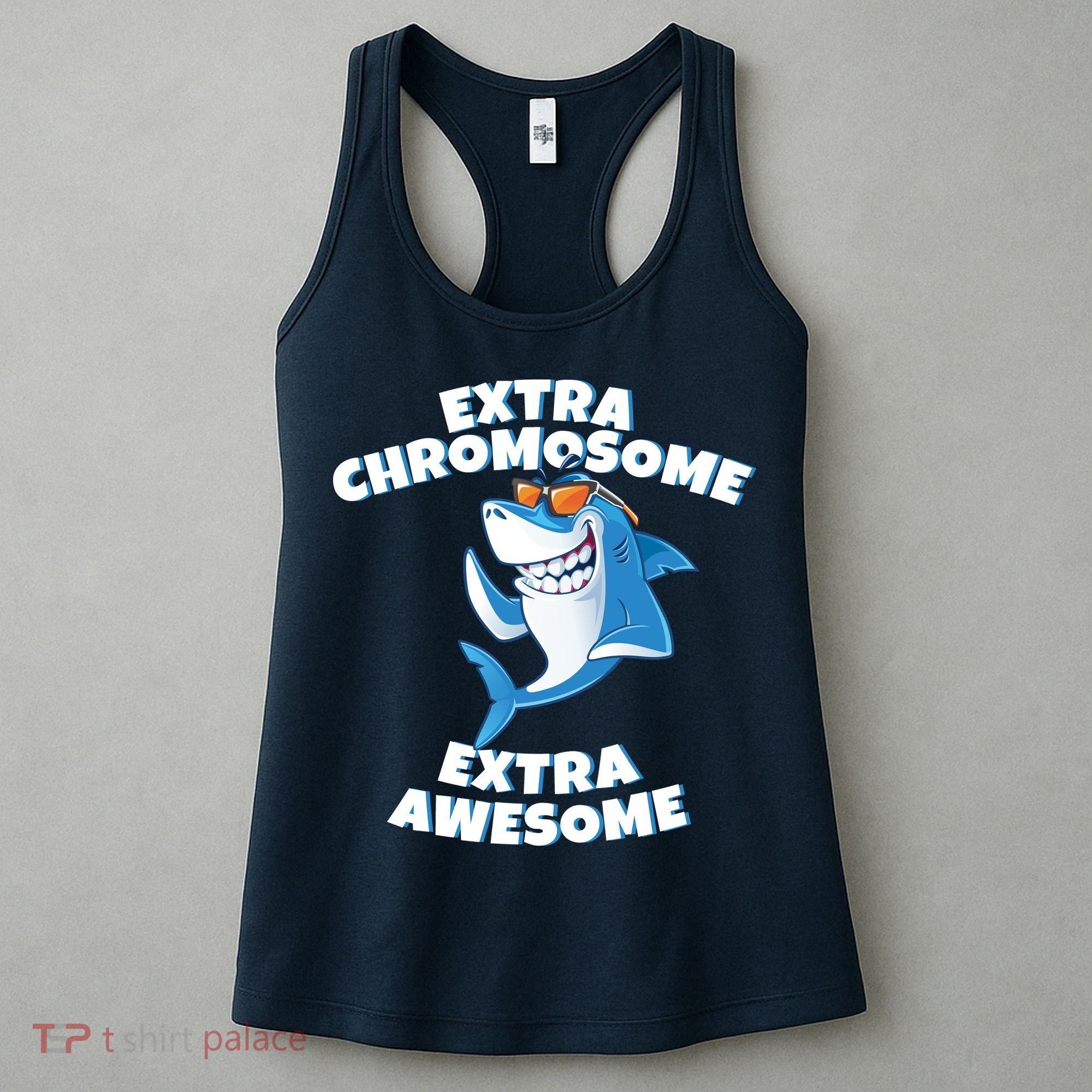 Down Syndrome - Extra Chromosome Shark Women's Tank Top