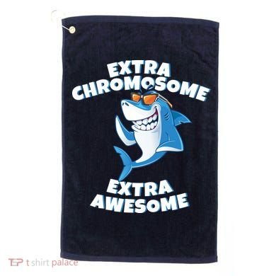 Down Syndrome - Extra Chromosome Shark Golf Towel