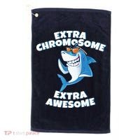 Down Syndrome - Extra Chromosome Shark Golf Towel thumb 0