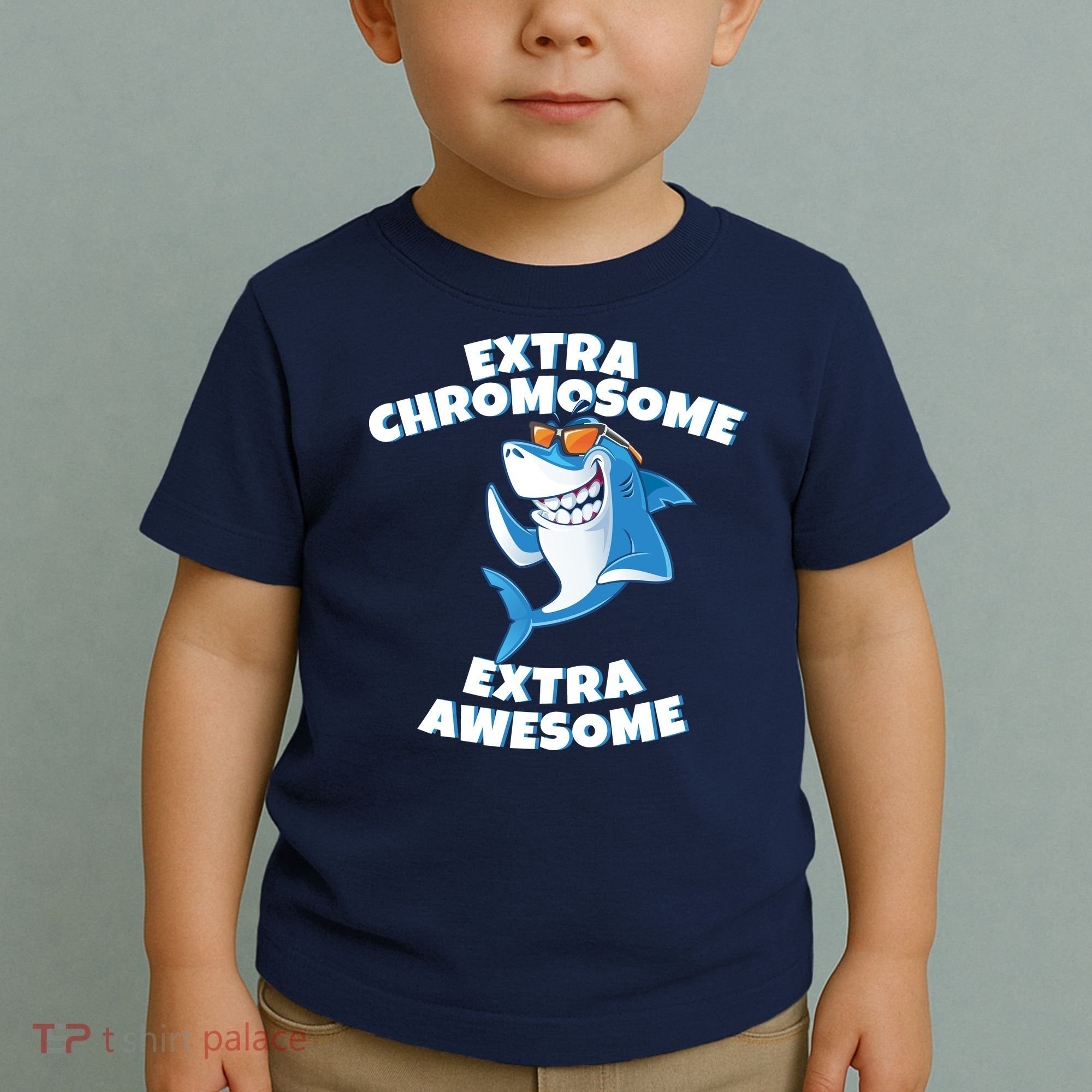 Down Syndrome - Extra Chromosome Shark Toddler T-Shirt
